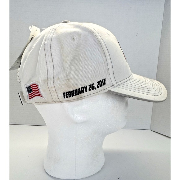 Daytona 500 Hat Snapback Cap Mens White NASCAR 2017 NWT Deadstock 59th Annual - Picture 6 of 8